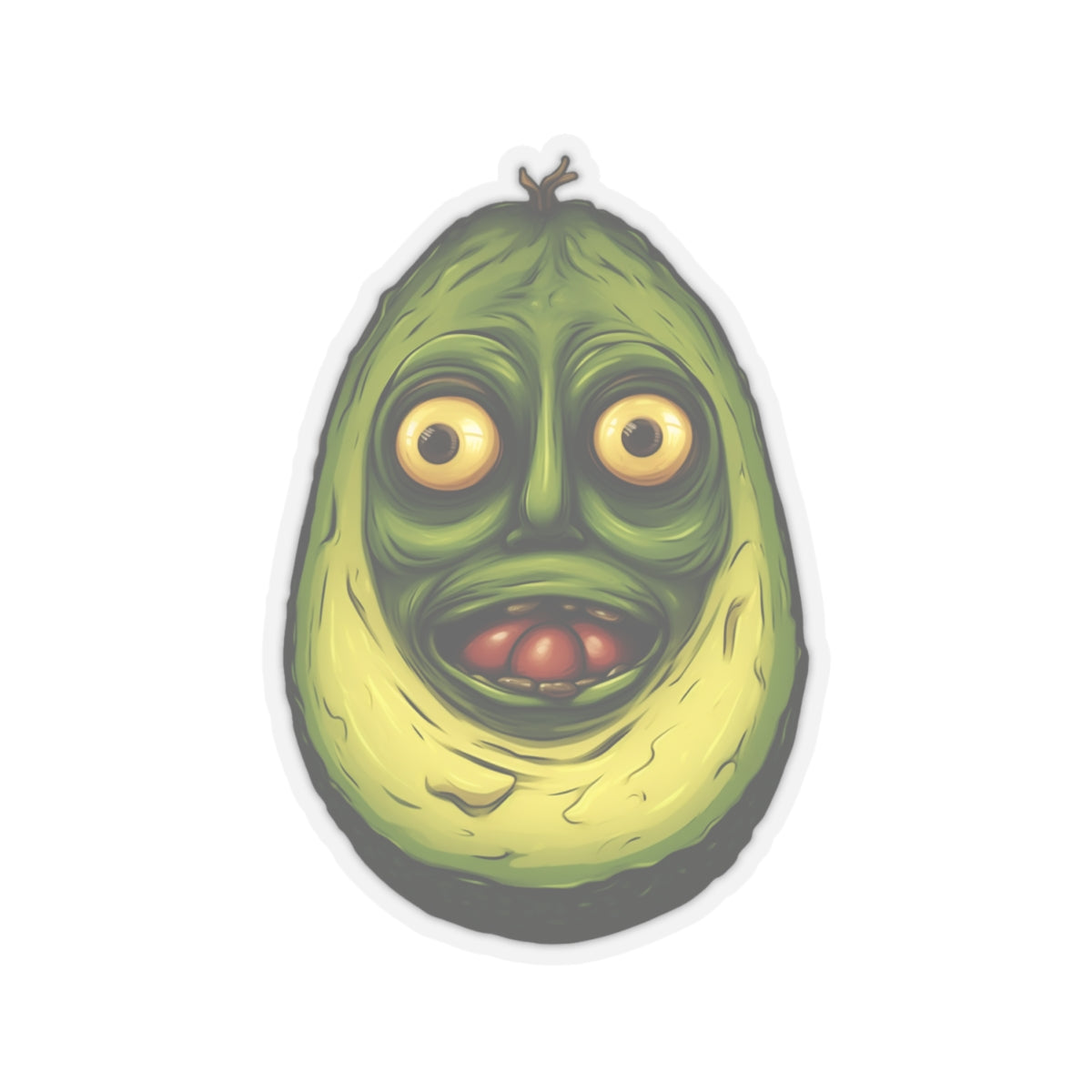 Uncanny Avocado Sticker