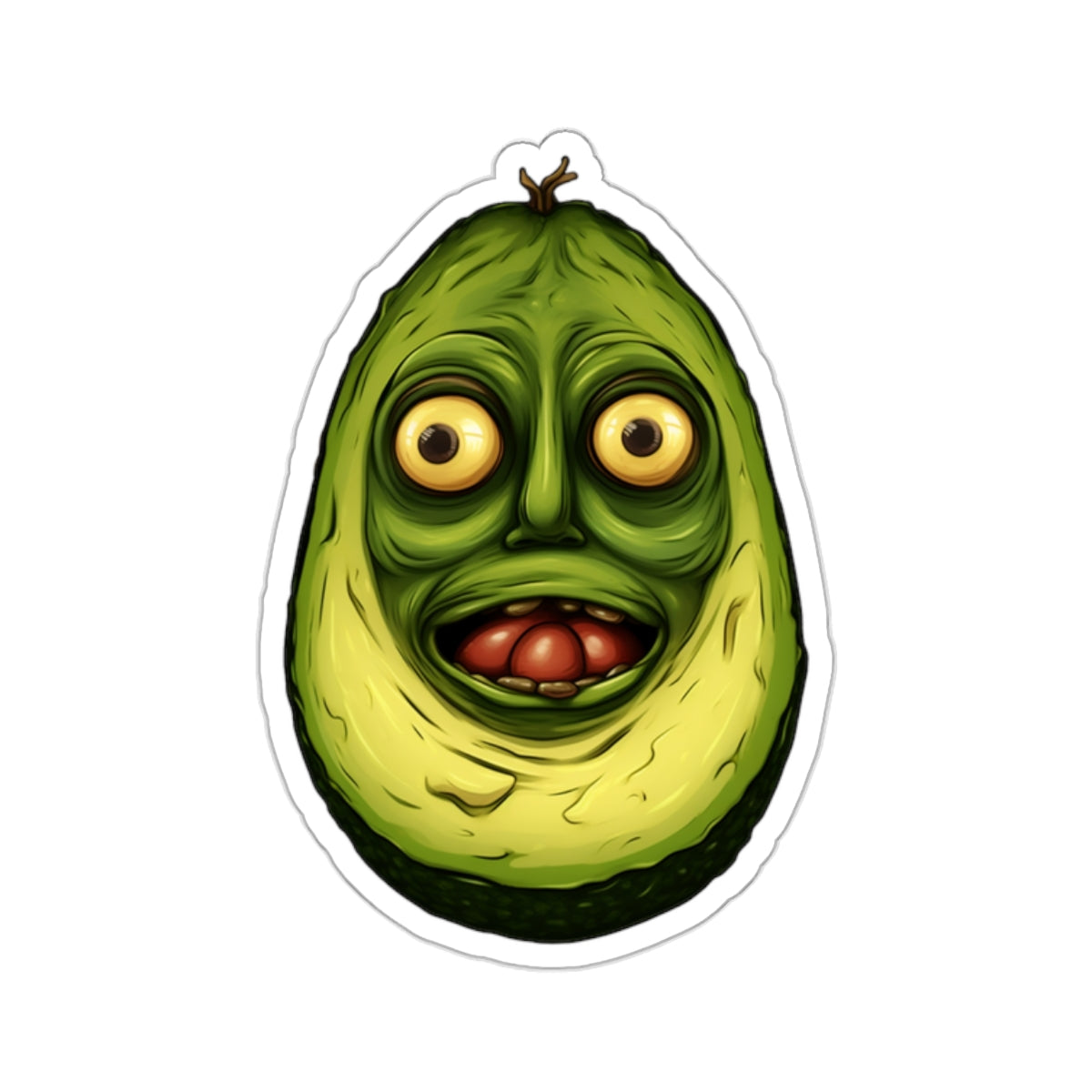 Uncanny Avocado Sticker