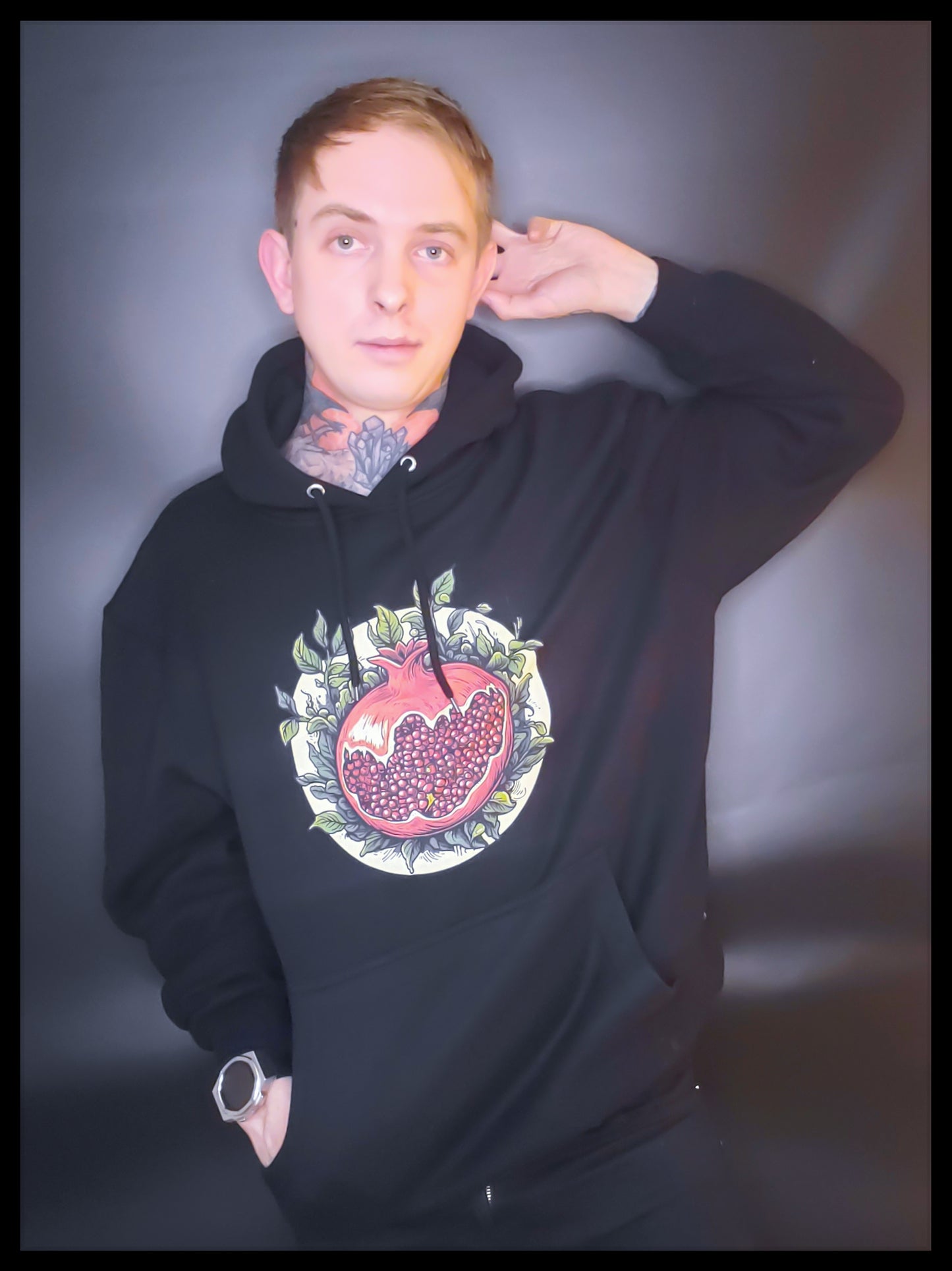 Cottagecore Horror Pomegranate Hoodie