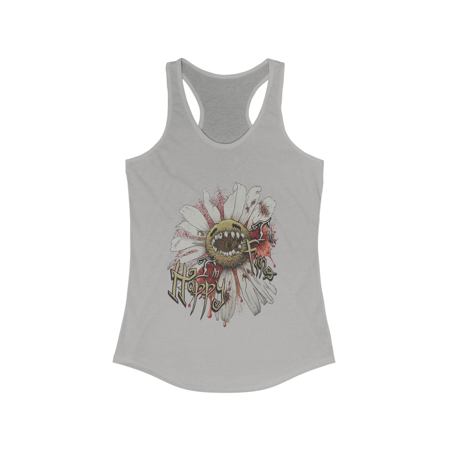 Happy & Fine, Diseased Daisy, Women's Racerback Tank