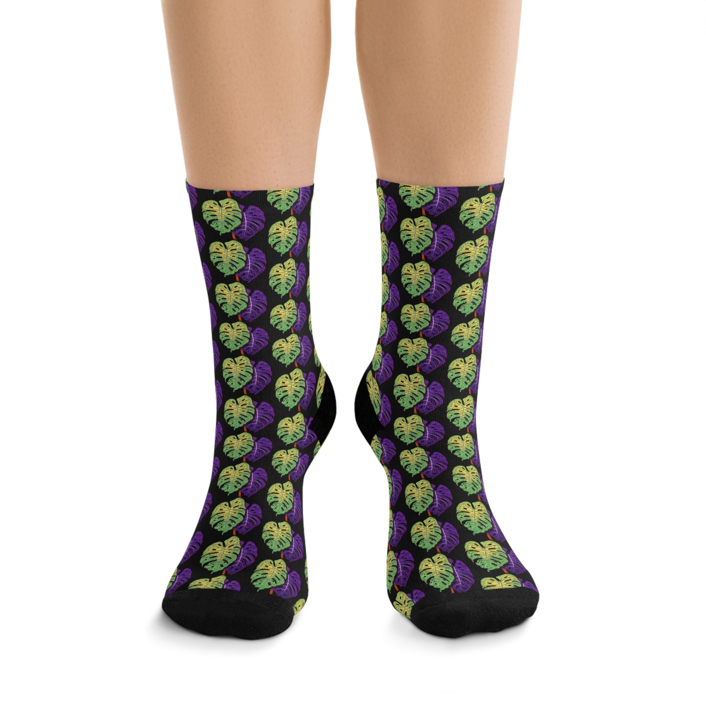 Cosmic Horror Monstera Socks