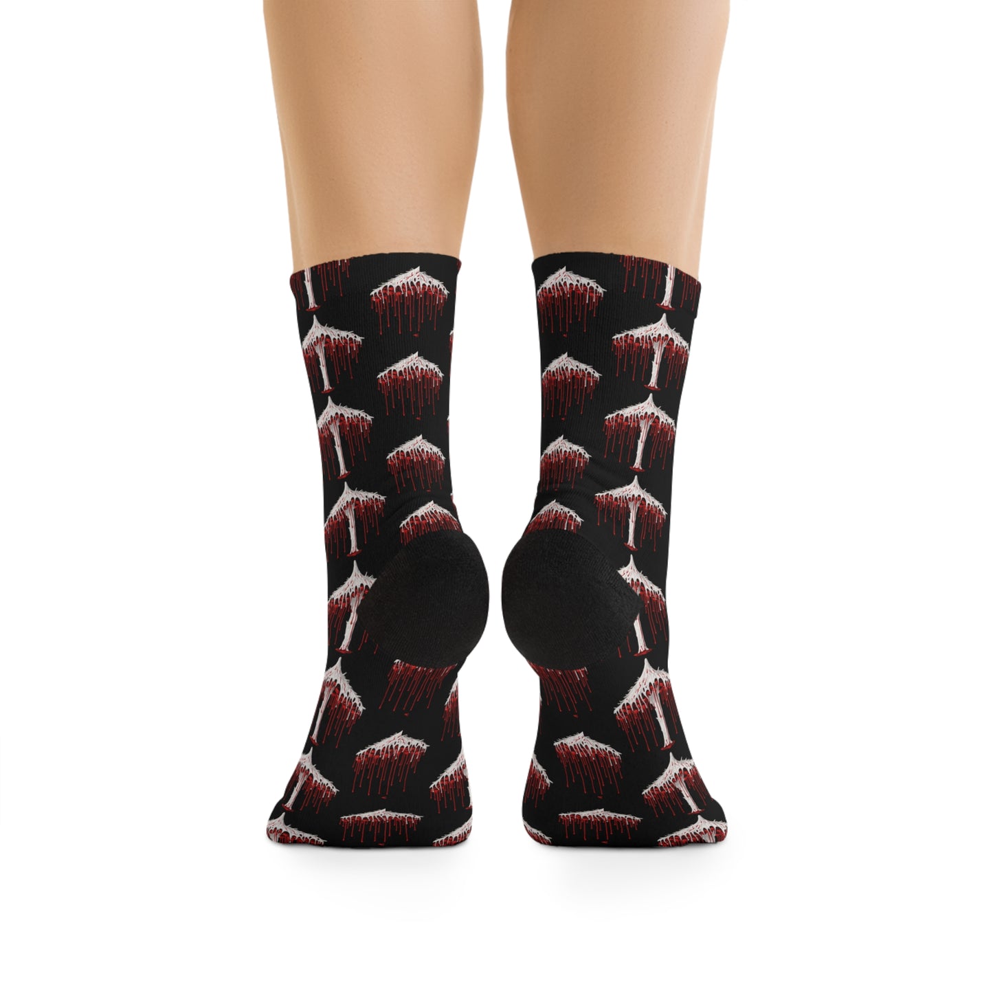 Eerie Bleeding Mushroom Socks