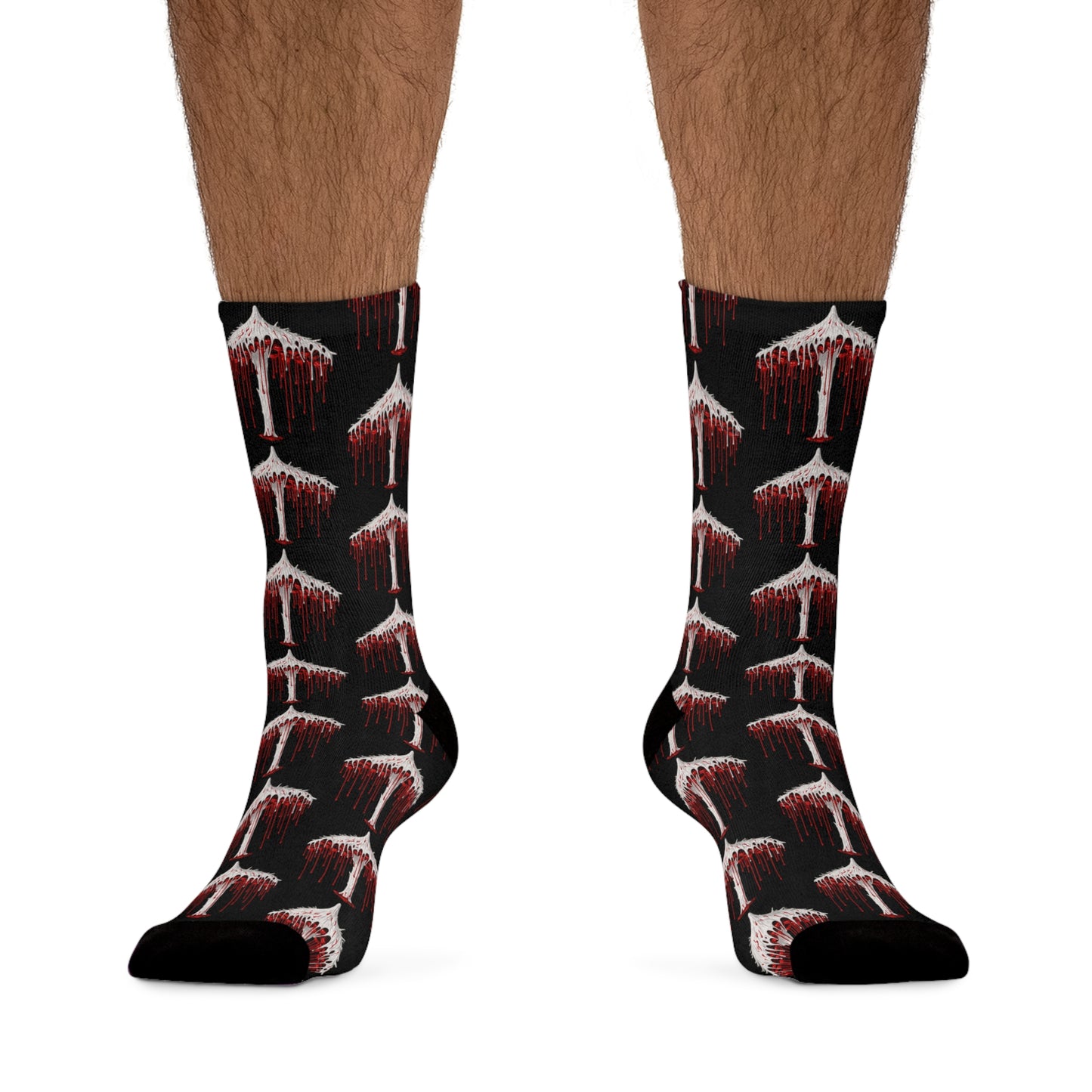 Eerie Bleeding Mushroom Socks