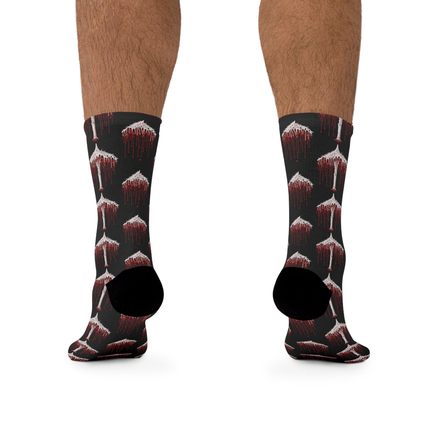 Eerie Bleeding Mushroom Socks